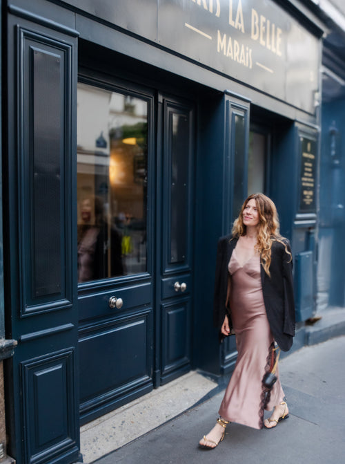 The Starlette Dress Blush Mocha