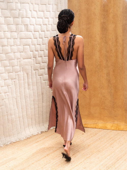 The Starlette Dress Blush Mocha