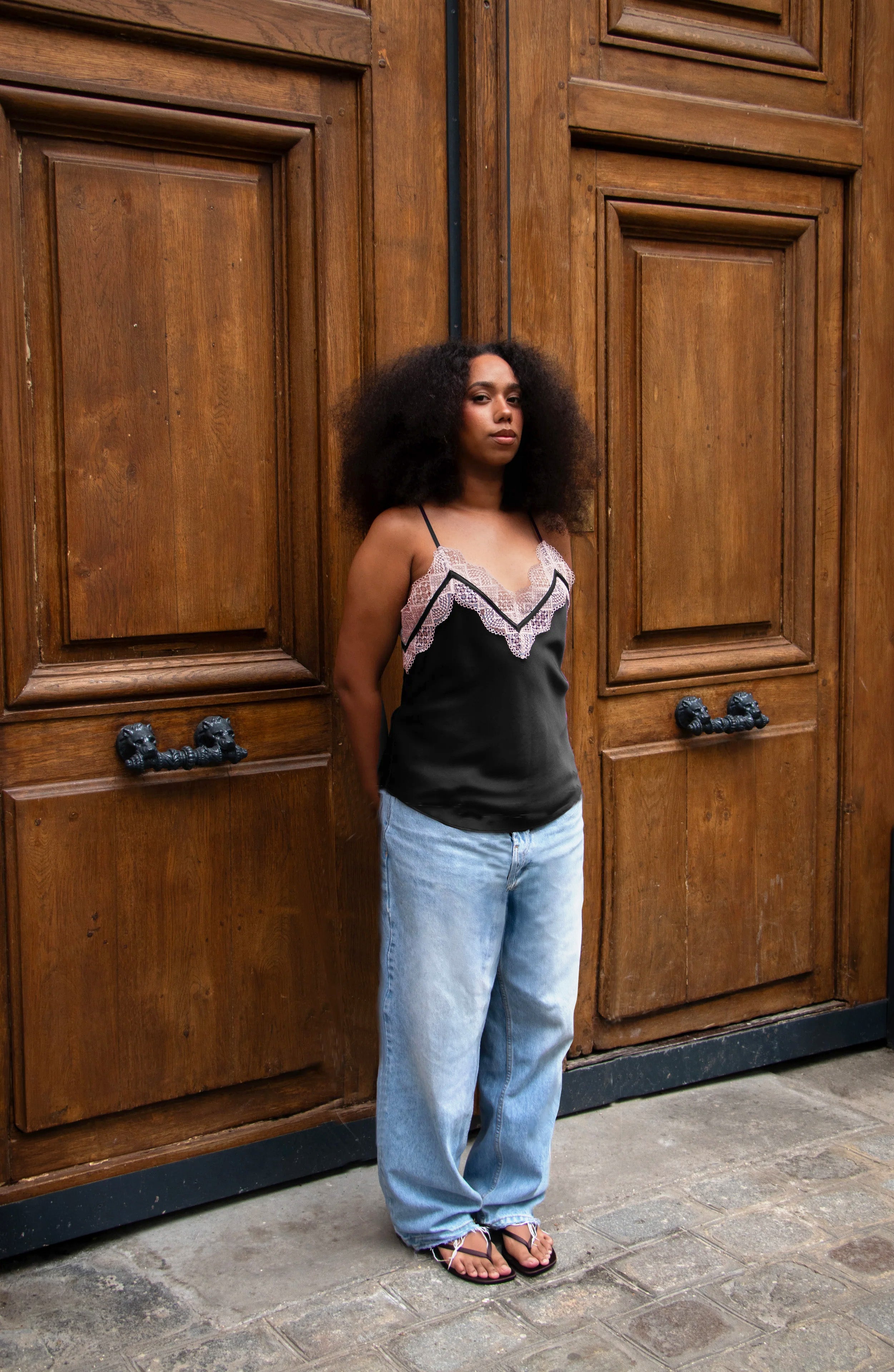 The Camisette Top Noir